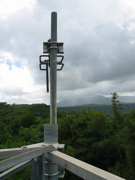 KKCR antenna and mountain rains